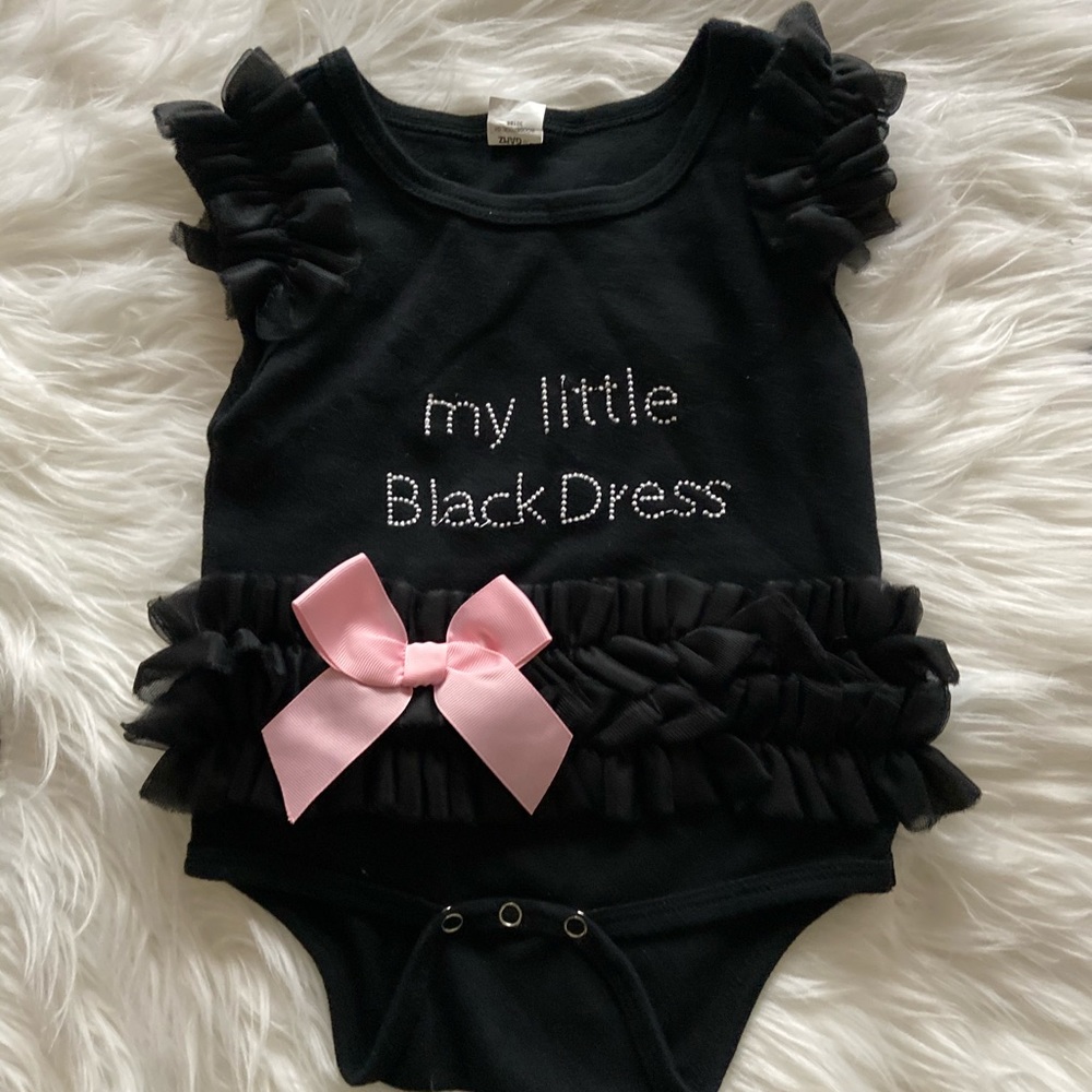 My little black dress onesie